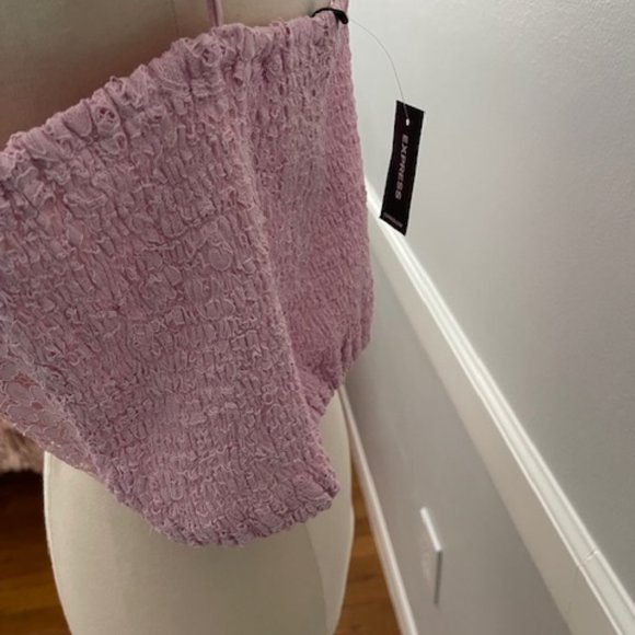 Lace Cropped Cami/Tank - Picture 2 of 3